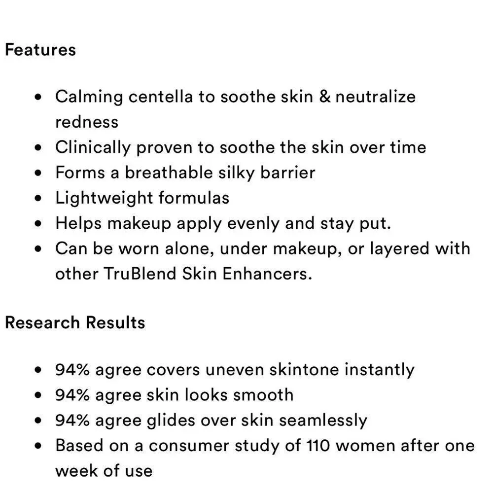 🦋 Cover Girl TruBlend Skin Enhancer Cashmere Calm Primer New FullSz